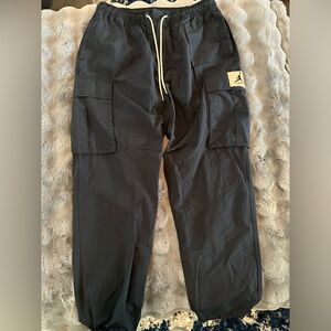 Nike Jordan Flight Heritage Cargo Pants Size XL XLarge Black Hemp Men
